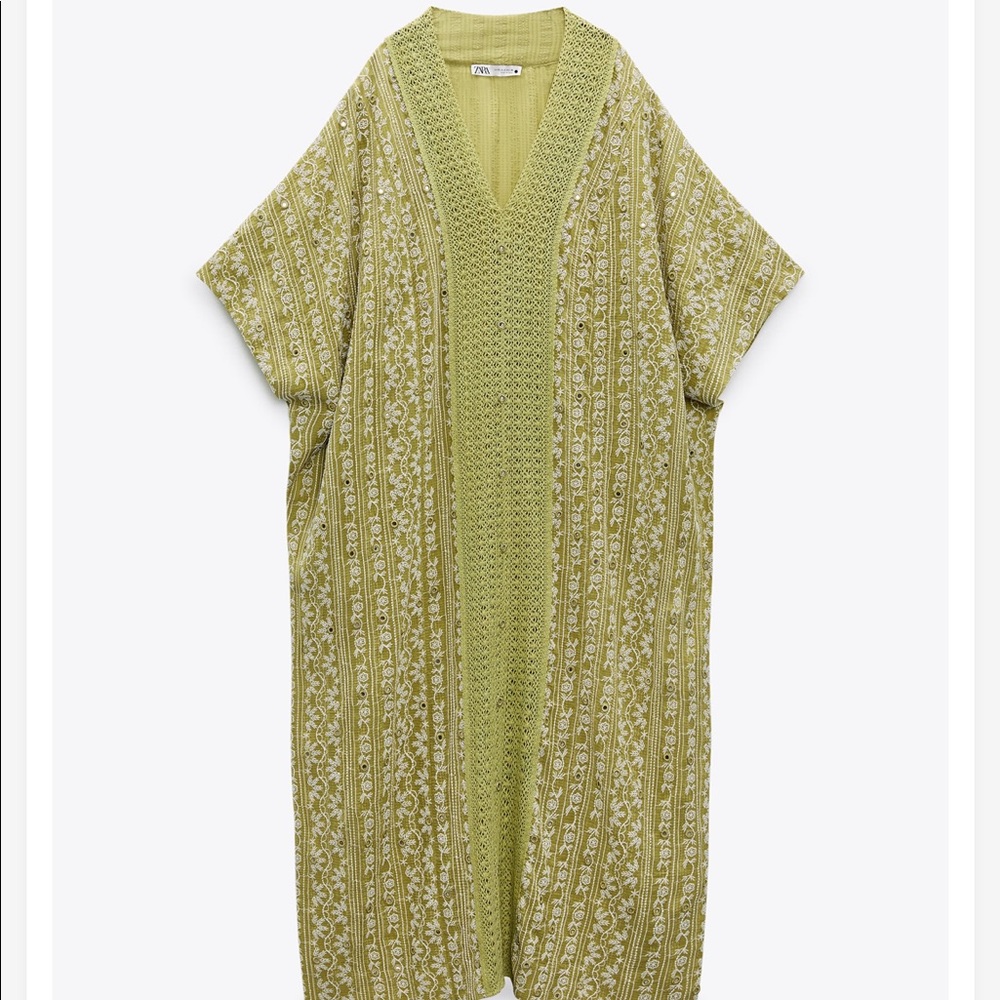 Zara Embroidered Long Dress - Picture 6 of 12